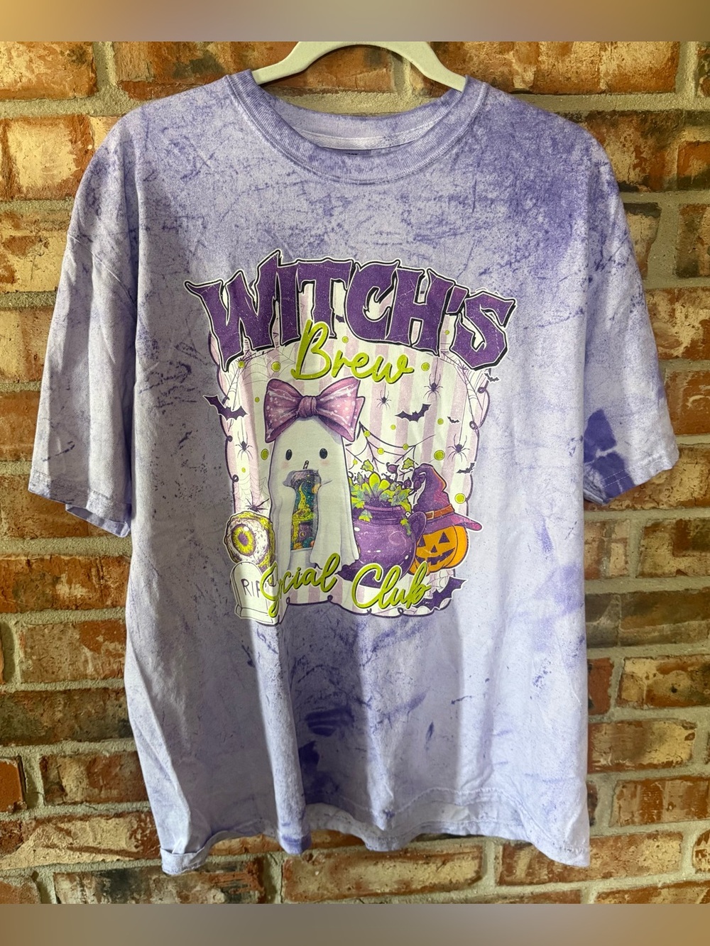Comfort Colors Lilac Tie-Dye Witch's Brew Graphic Tee